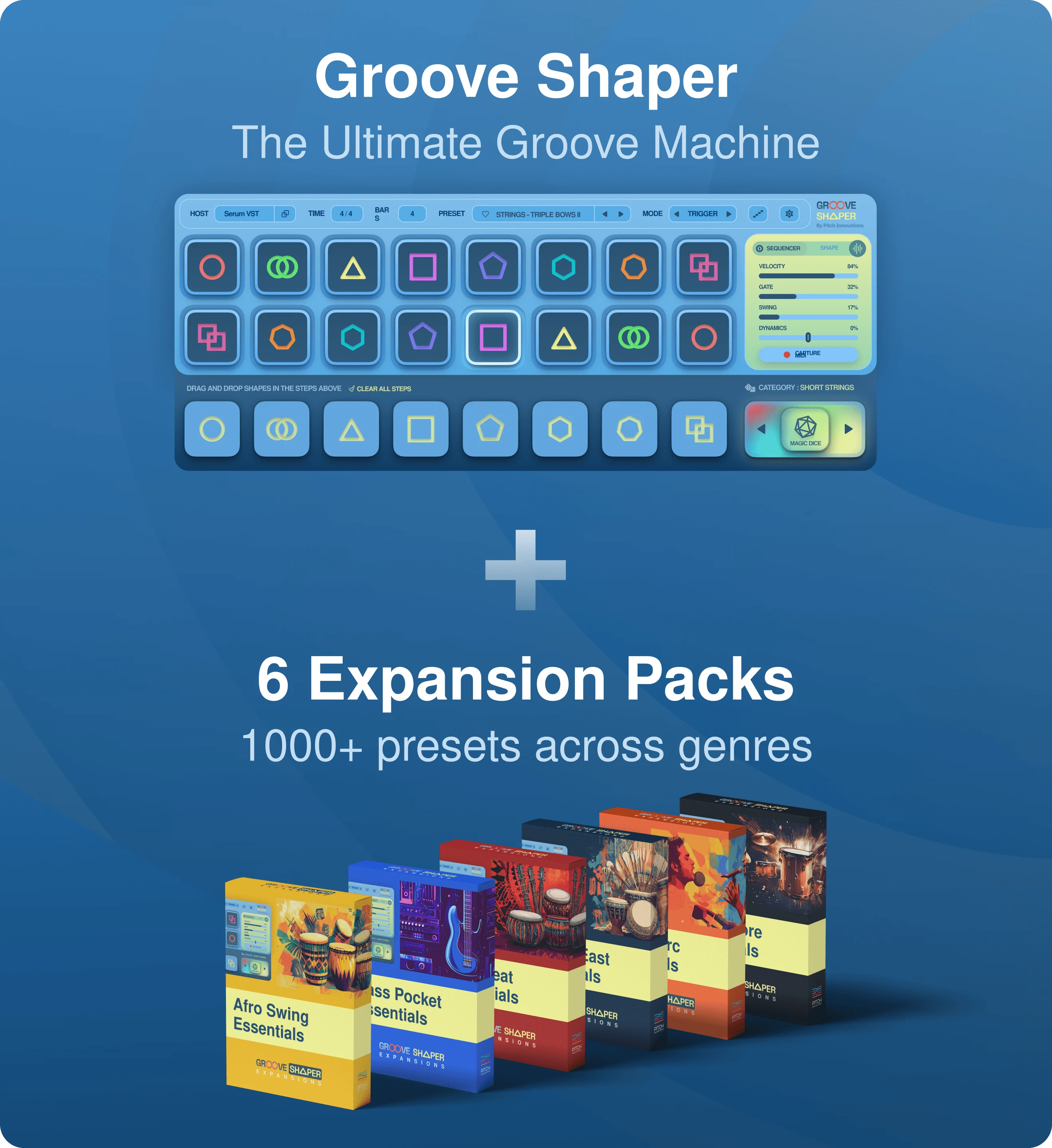  Groove Shaper + Epic Score Essentials Middle East Essentials Desi Beat Essentials Vocal Beats Essentials Afro Swing Essentials Bass Pocket Essentials