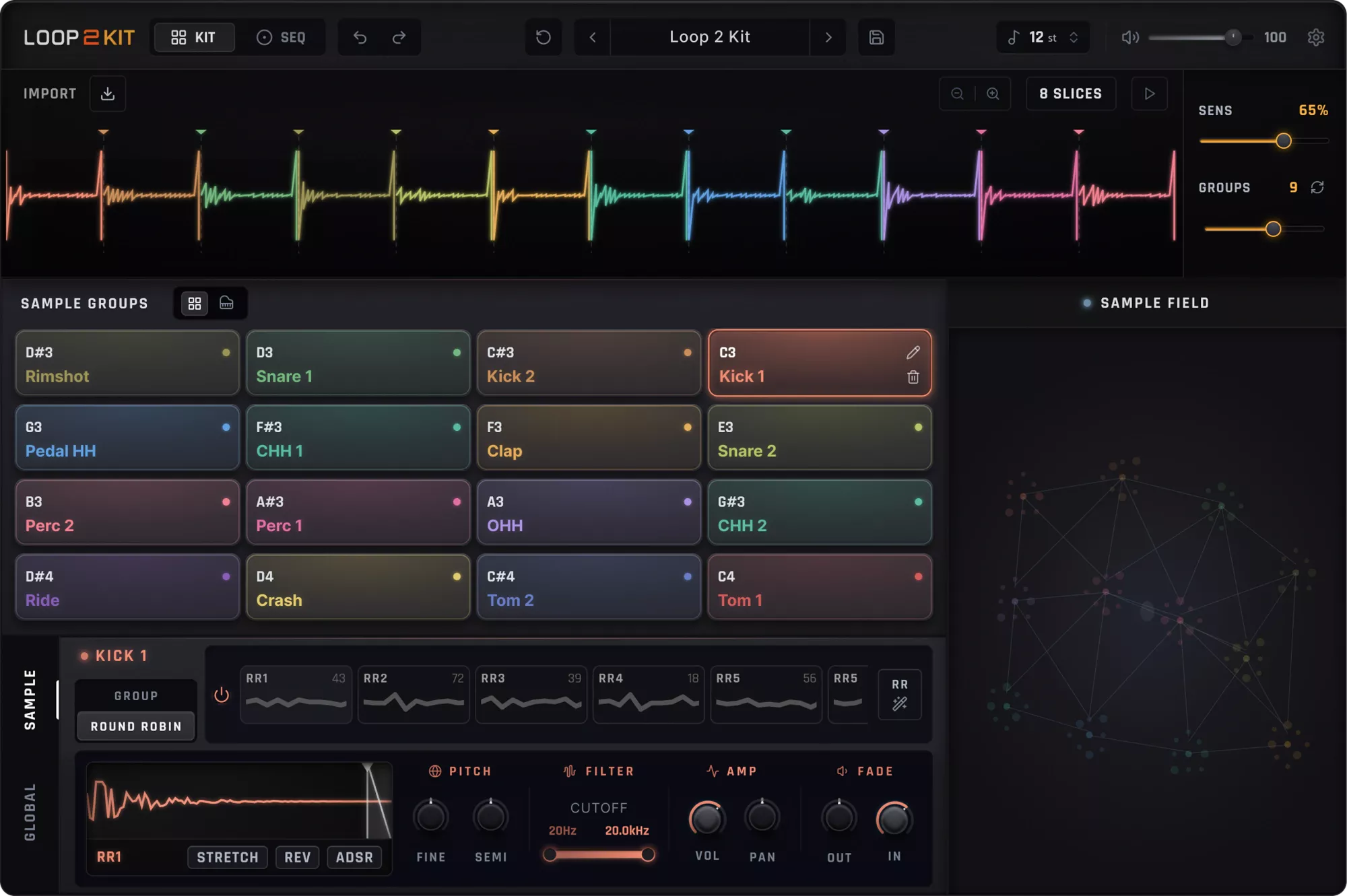 Loop 2 Kit plugin interface